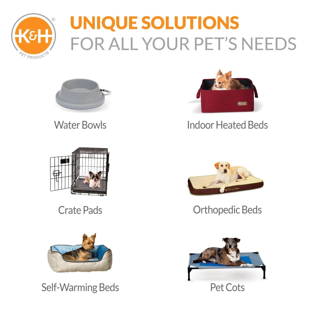 K&H Pet Products Coolin' Comfort Bed Blue Large 32 X 44 Inches - Image 3