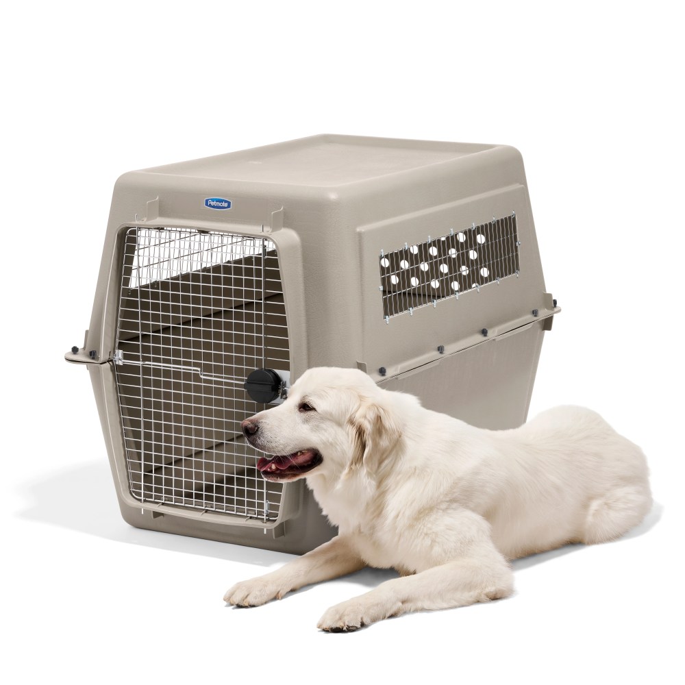 Petmate Vari Extra Large Plastic Portable Dog Kennel Airline Friendly Pet Carrier, 48" for Pets 90-125 lb, Bleached Linen - Image 6