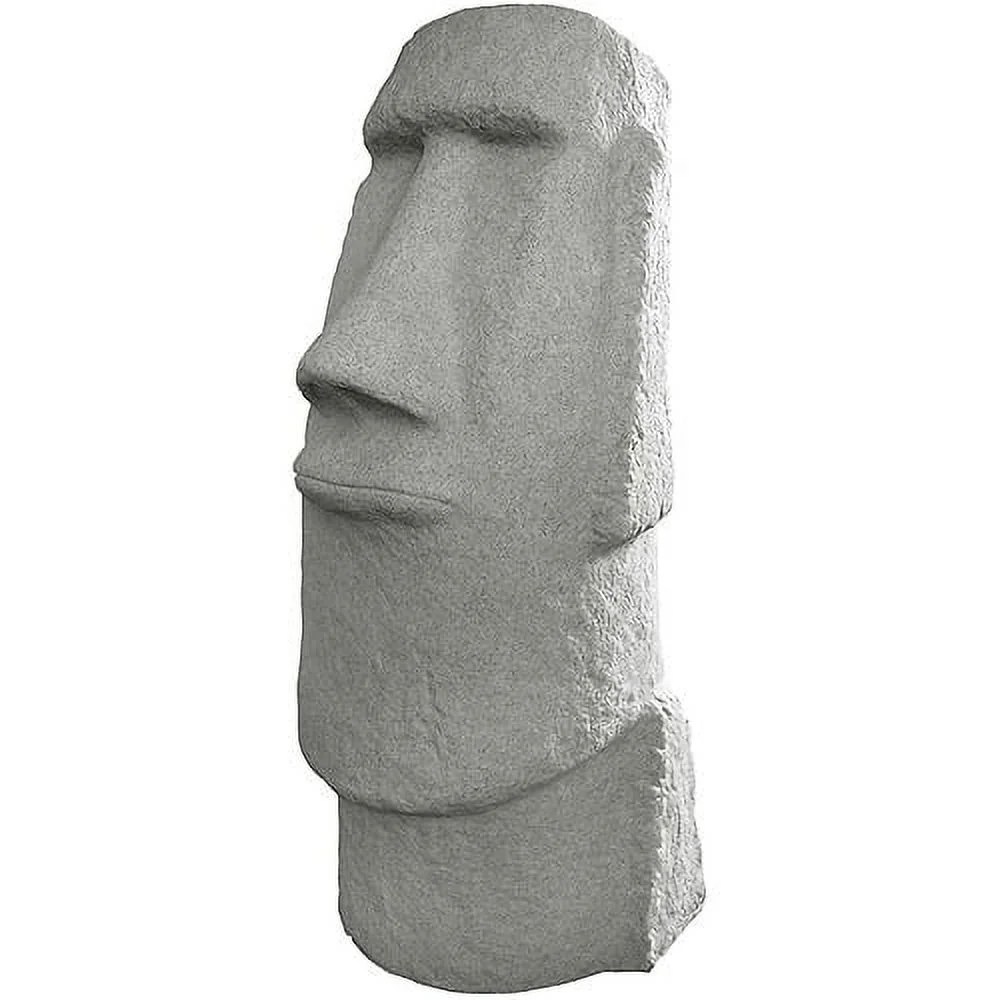 EMSCO Easter Island Head 28" Garden Statue-Natural Granite Appearance-28" Height