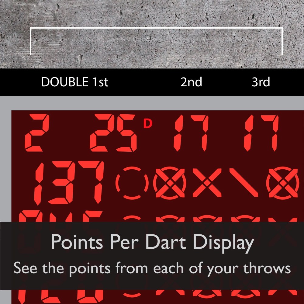 Viper 797 Electronic Soft Tip Dartboard Cabinet Set with Darts for Game Room - Image 2