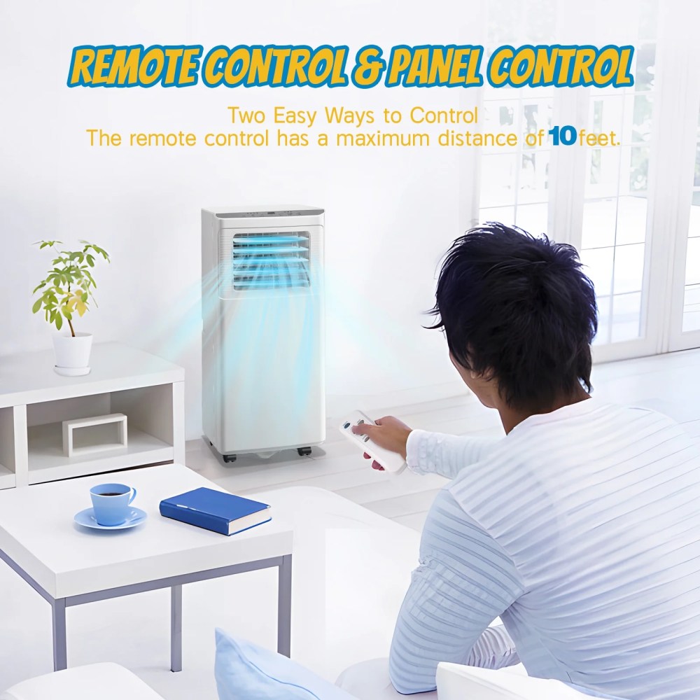WANAI Portable Air Conditioner,8000 BTU AC Units with Cooling,Fan,Dehumidifier,Sleep Mode,Remote Control - Image 7
