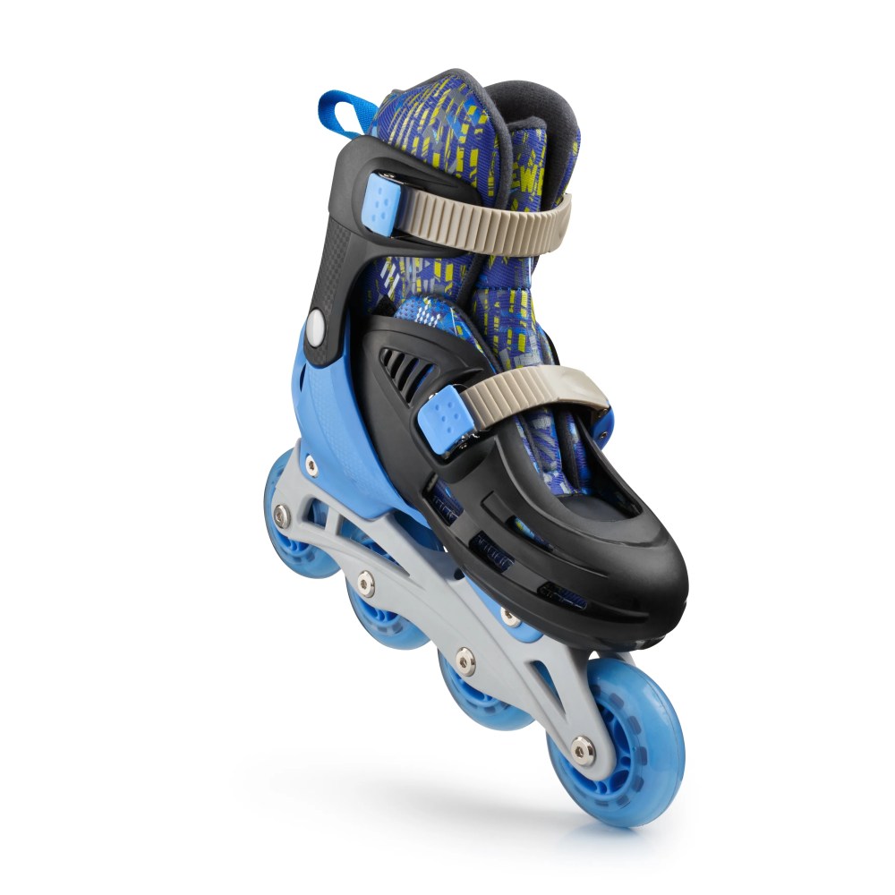 New Bounce Adjustable Inline Skates for Kids-4 Wheel Roller Blades-Blue-Adjustable Size and Comfortable Fit for Kids - Image 5