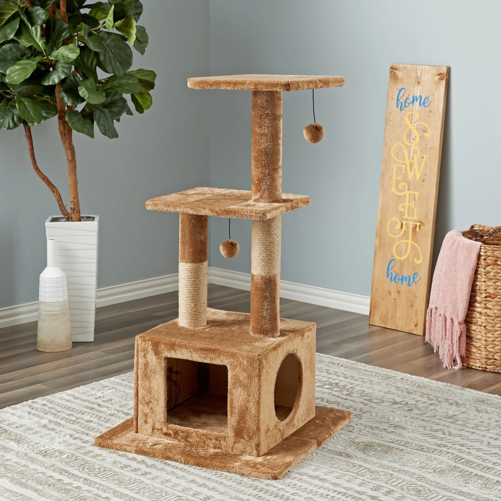 Two by Two Willow 43.7-inch Cat Tree, Cat Tower, Scratching Post, Perch & Playground - Image 4