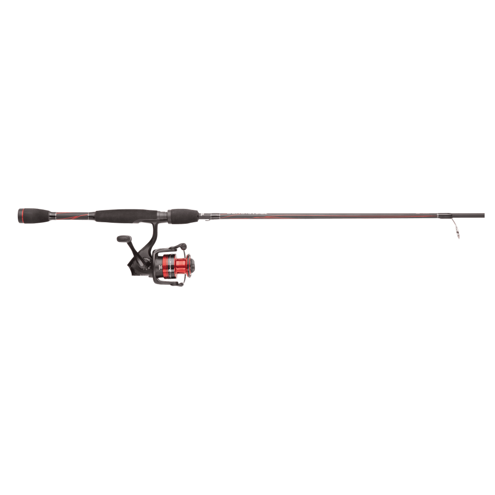 Abu Garcia Black Max Spinning Reel and 6'6" 4-Piece Fishing Rod Combo