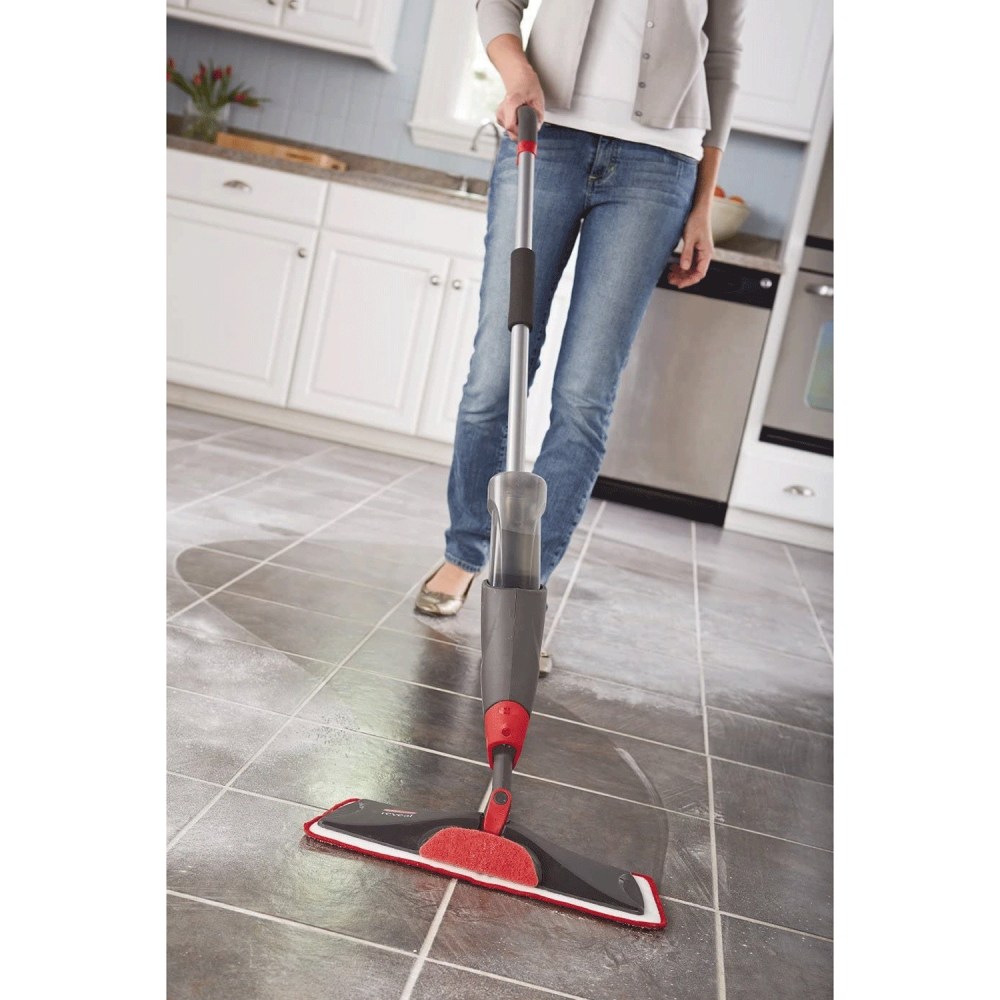 Rubbermaid Reveal Spray Mop Floor Cleaning Kit with Wet Pads and Refill Bottles - Image 2