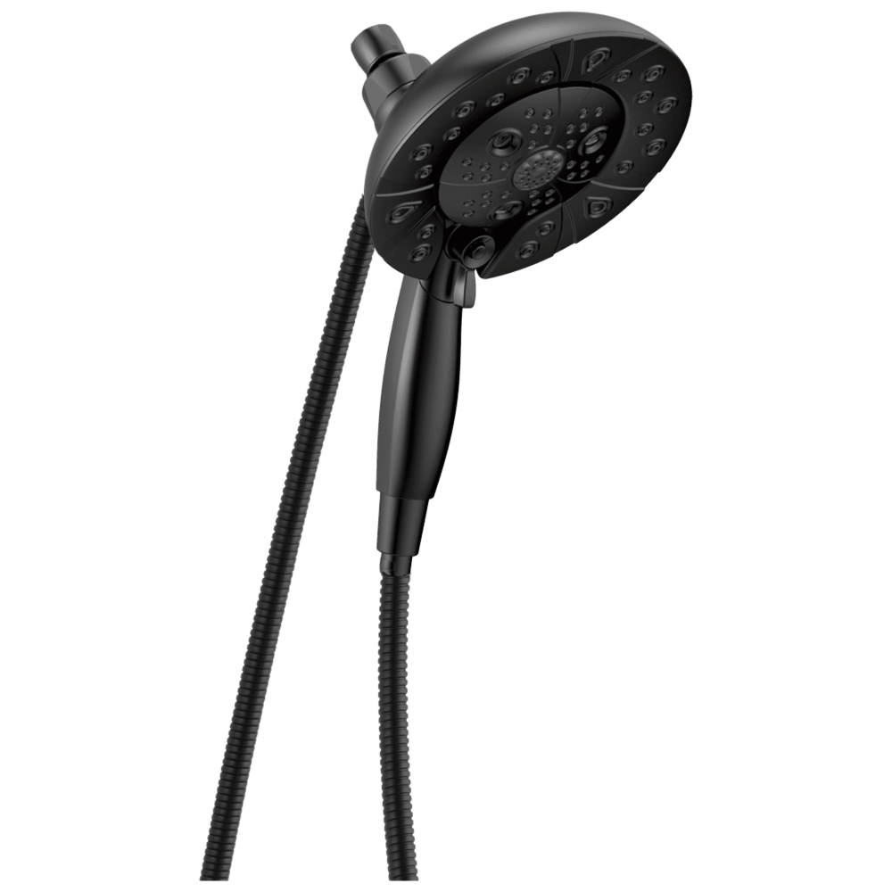 5-Spray H2Okinetic In2ition Two-in-One Shower in Matte Black 58480-BL-PK