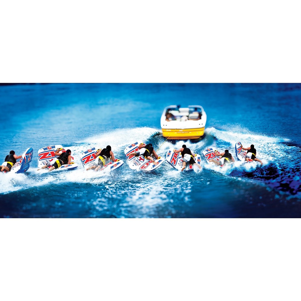 World Of Watersports WOW 1-2 Person Zig Zag Towable Water Tubing Tube - Image 3
