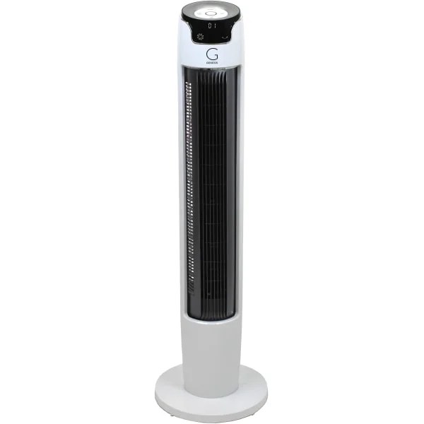 Genesis G5 Tower Fan, 43"H x 11"W x 10"D, White