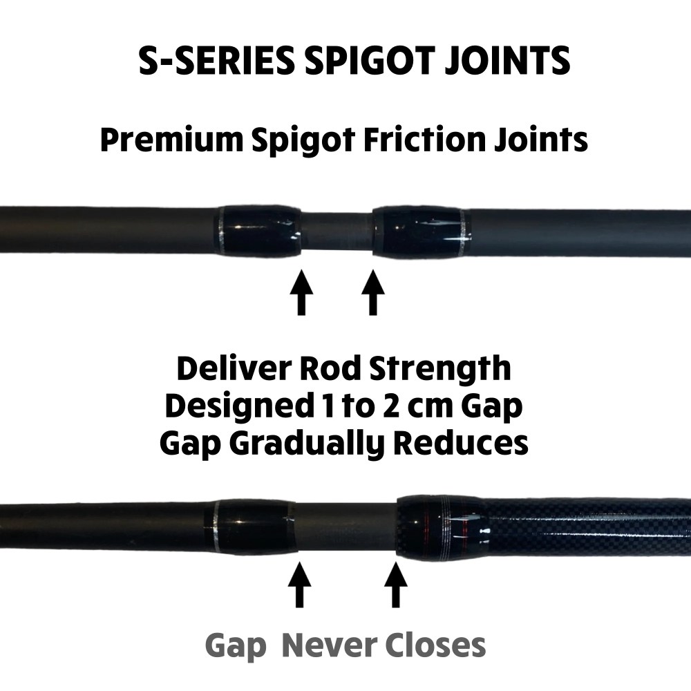 Rigged and Ready S Max. Big Fish Powerful Predator Surf Travel Fishing Rod 2 Tips Hi-Carbon 11' 10" & 10' 7" Options Compact Rod 23" Case 26" Cast W 3.56 oz - Image 8