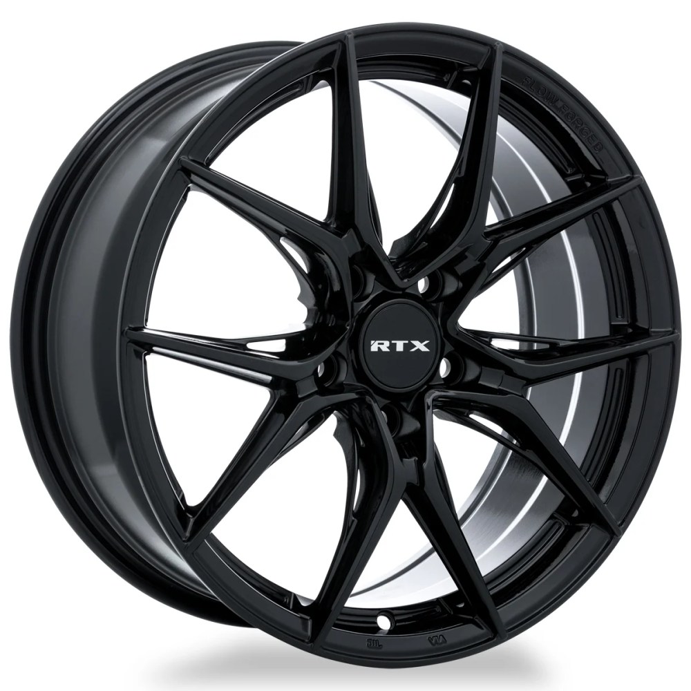RTX Slick 198.5 5114.3 ET42 CB73.1 Gloss Black Wheel