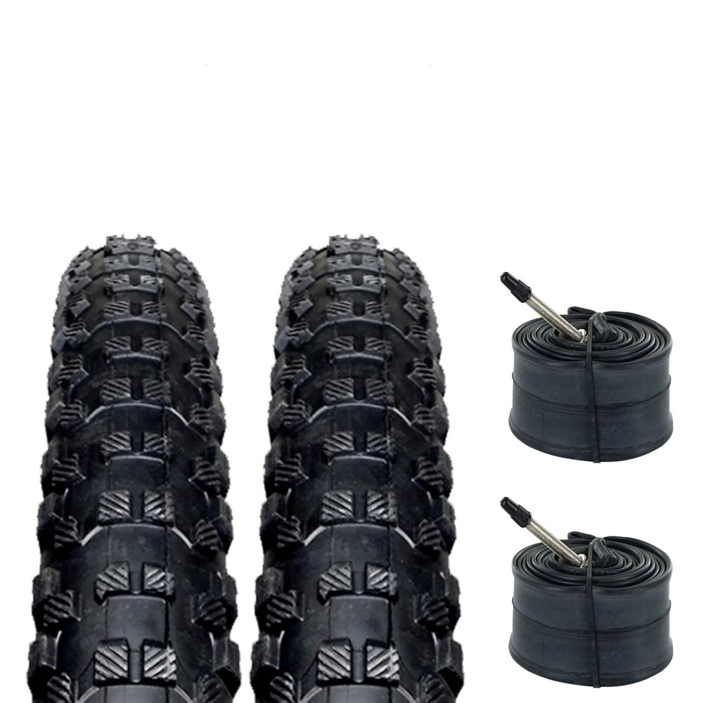 ZOL Bundle 2 Pack Z1221 Mtb Tires and Tube 292.10, Presta/French 48mm Valve