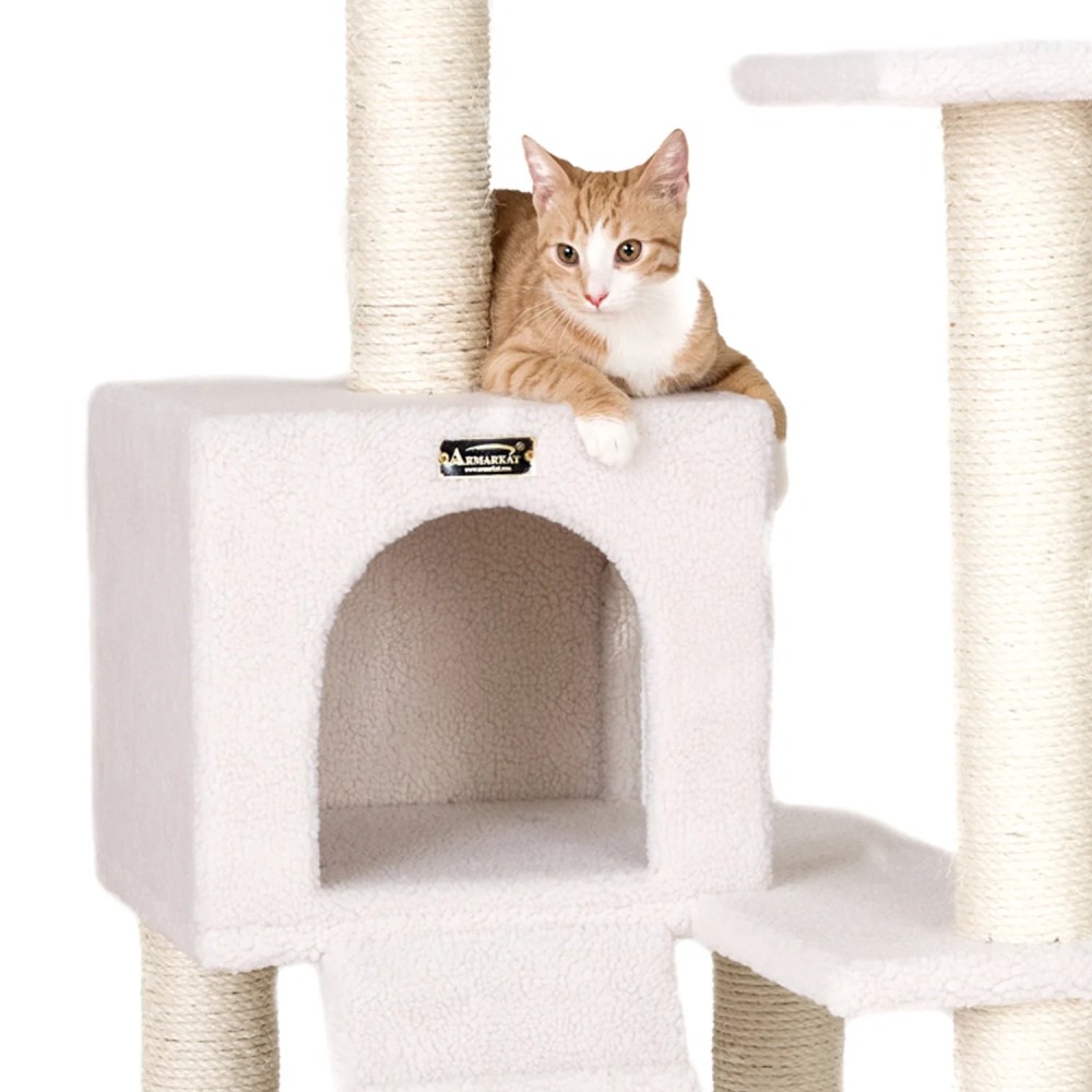 Armarkat Classic Cat tree B5301 53 Inch, Ivory - Image 6