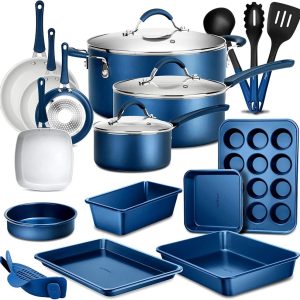 Kitchenware Pots & Pans Set-High-qualified Basic Kitchen Cookware Set, Non-Stick (20-Piece Set)