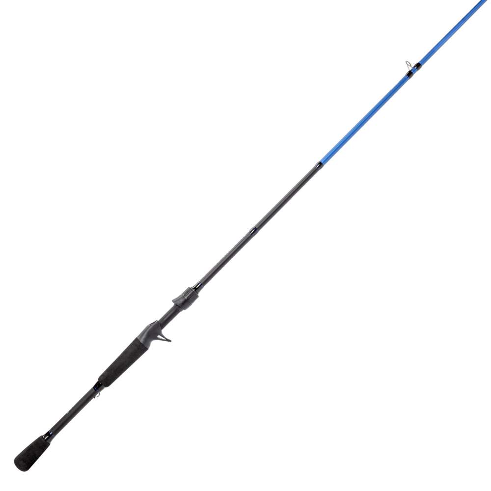 Lew's American Hero Casting Fishing Rod, 7-Foot 3-Inch 1-Piece, Medium-Heavy Power, Fast Action, IM6 Graphite Rod, Stainless Steel Guides and Inserts, EVA Split-Grip, No Foul Hook Keeper, Blac