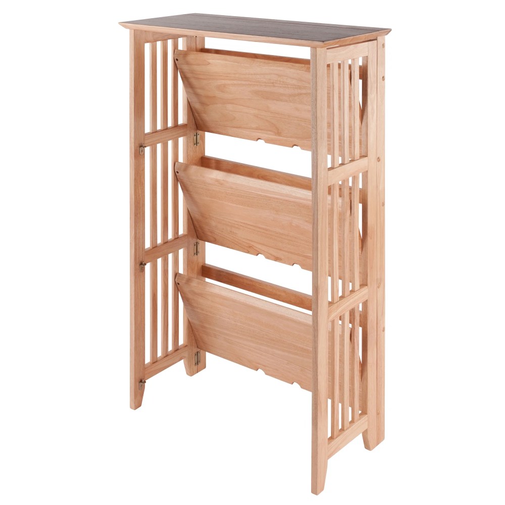 Winsome Mission 3-Section Foldable Shelf,Natural Finish - Image 7