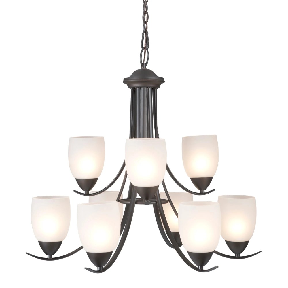 Mirror Lake Collection Nine Light Chandelier - Image 2