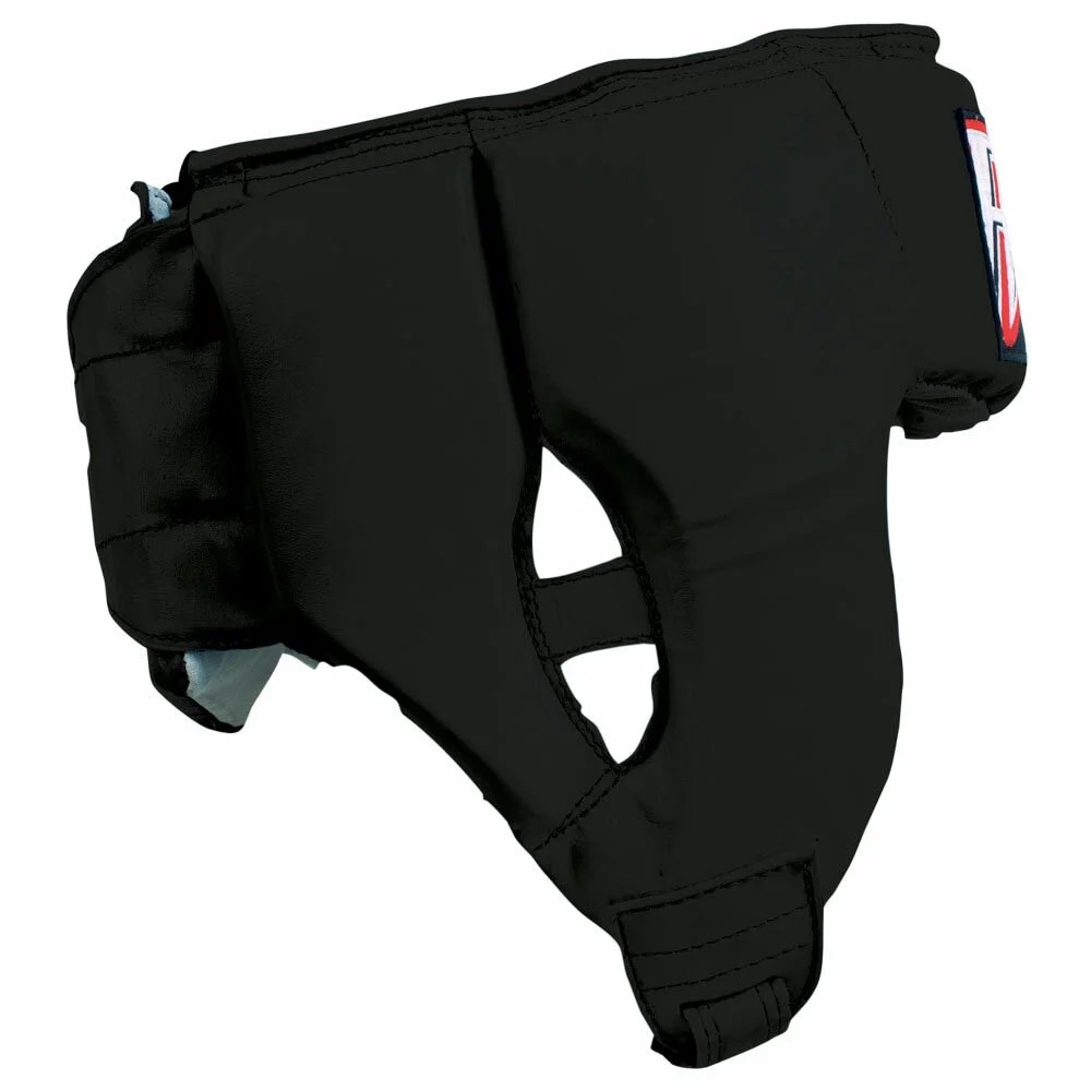 Open Face Leather Headgear - Black - Image 4