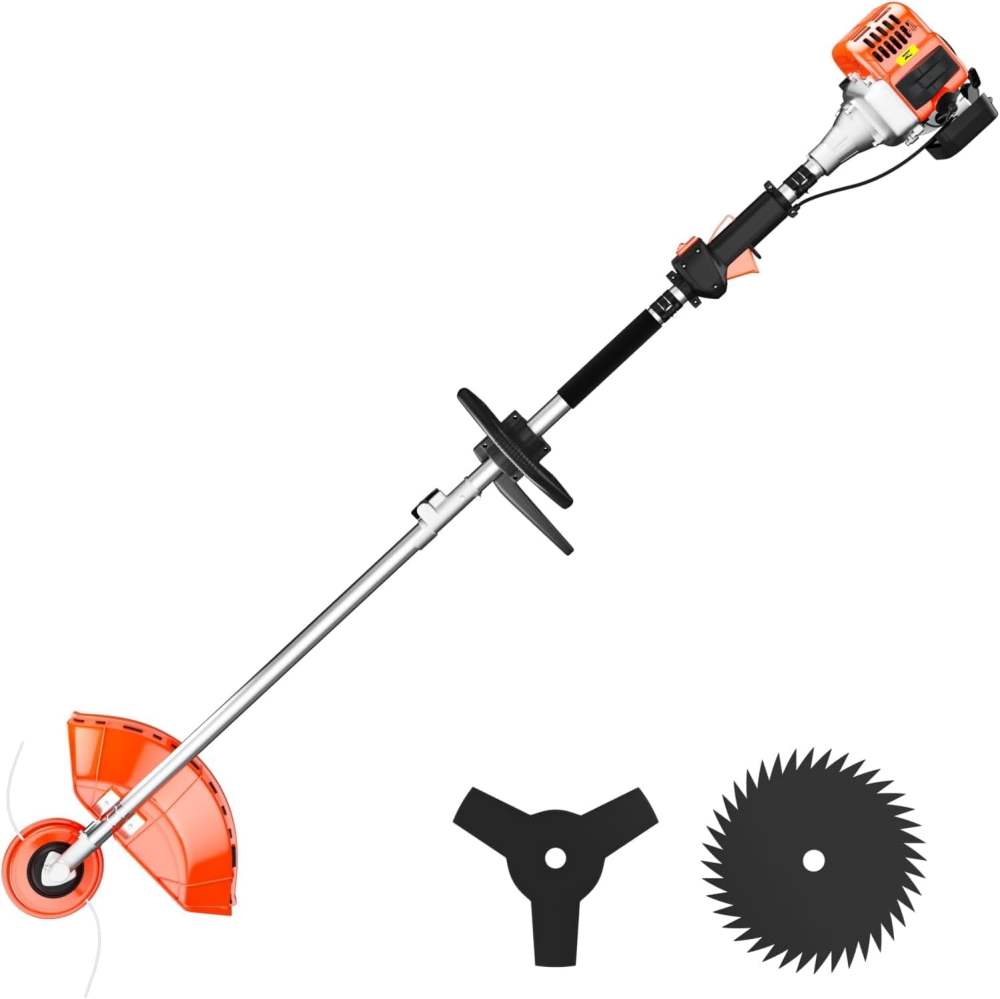 36cc 2-Stroke Weed Eater Gas Powered, 3 in 1 Gas Brush Cutter, Gas String Trimmer and Gas Weed Wacker Trimmer for Weeds and Grass
