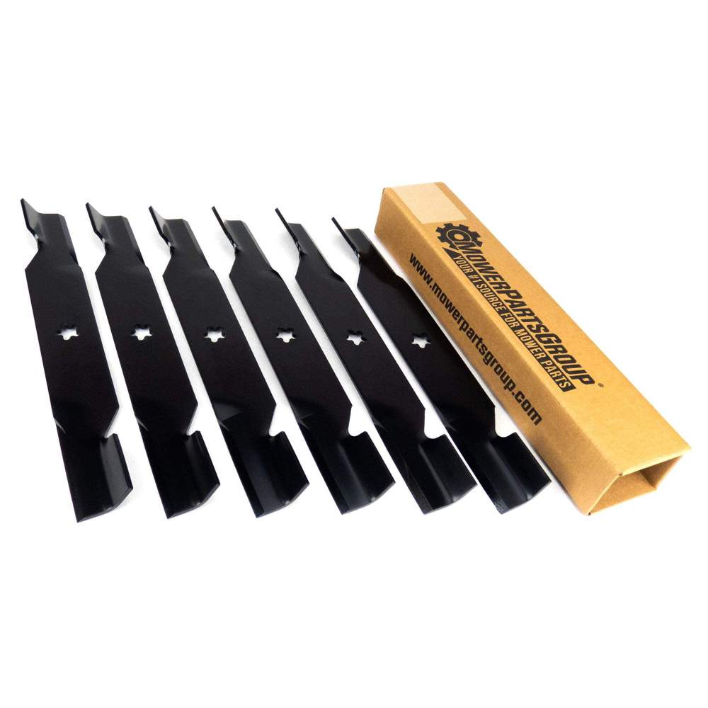 (6) Replacement Mower Blades for Husqvarna Craftsman 187254 187256