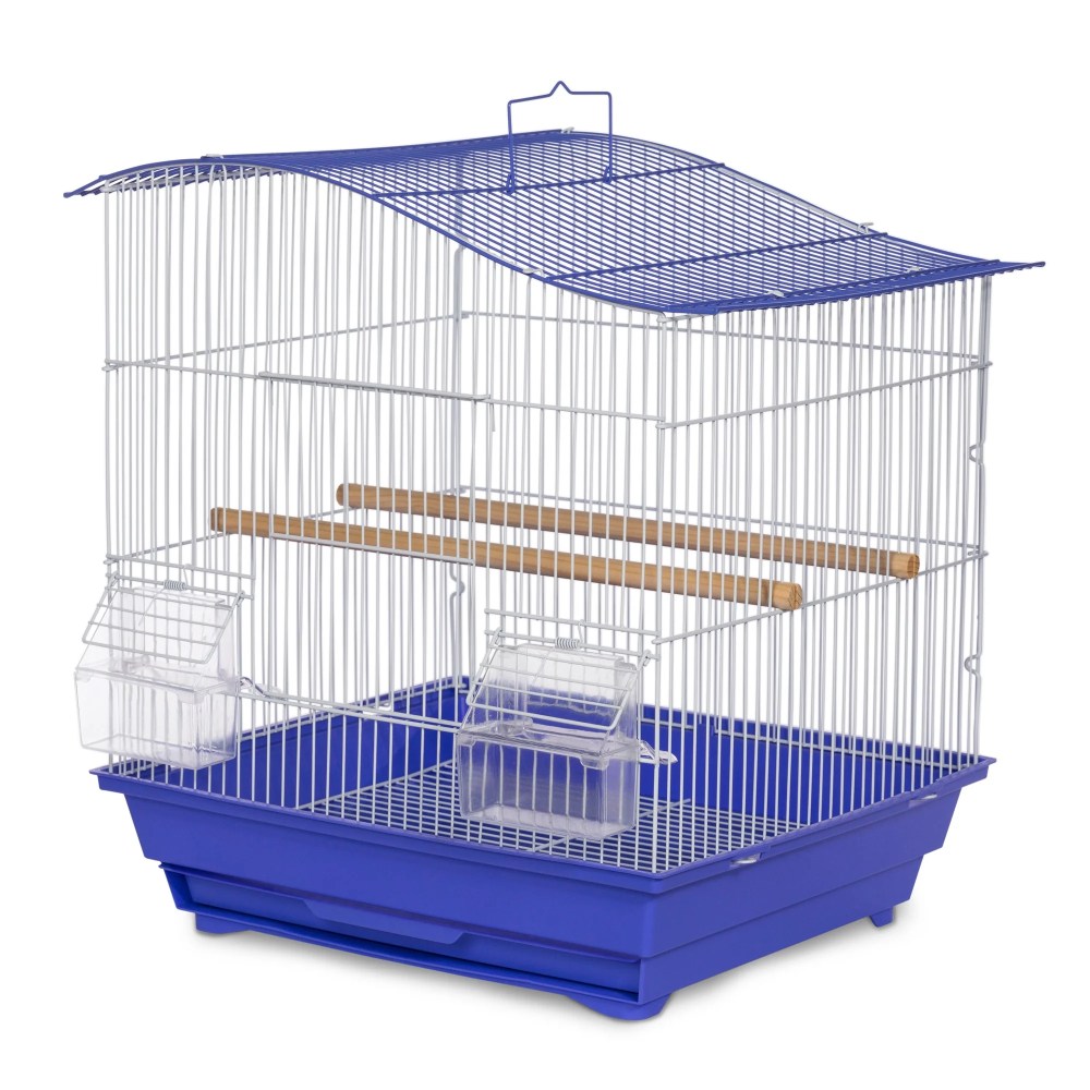 Prevue Pet Products Soho Wave Top Roof Blue & White Bird Cage SP41613B/W - Image 2