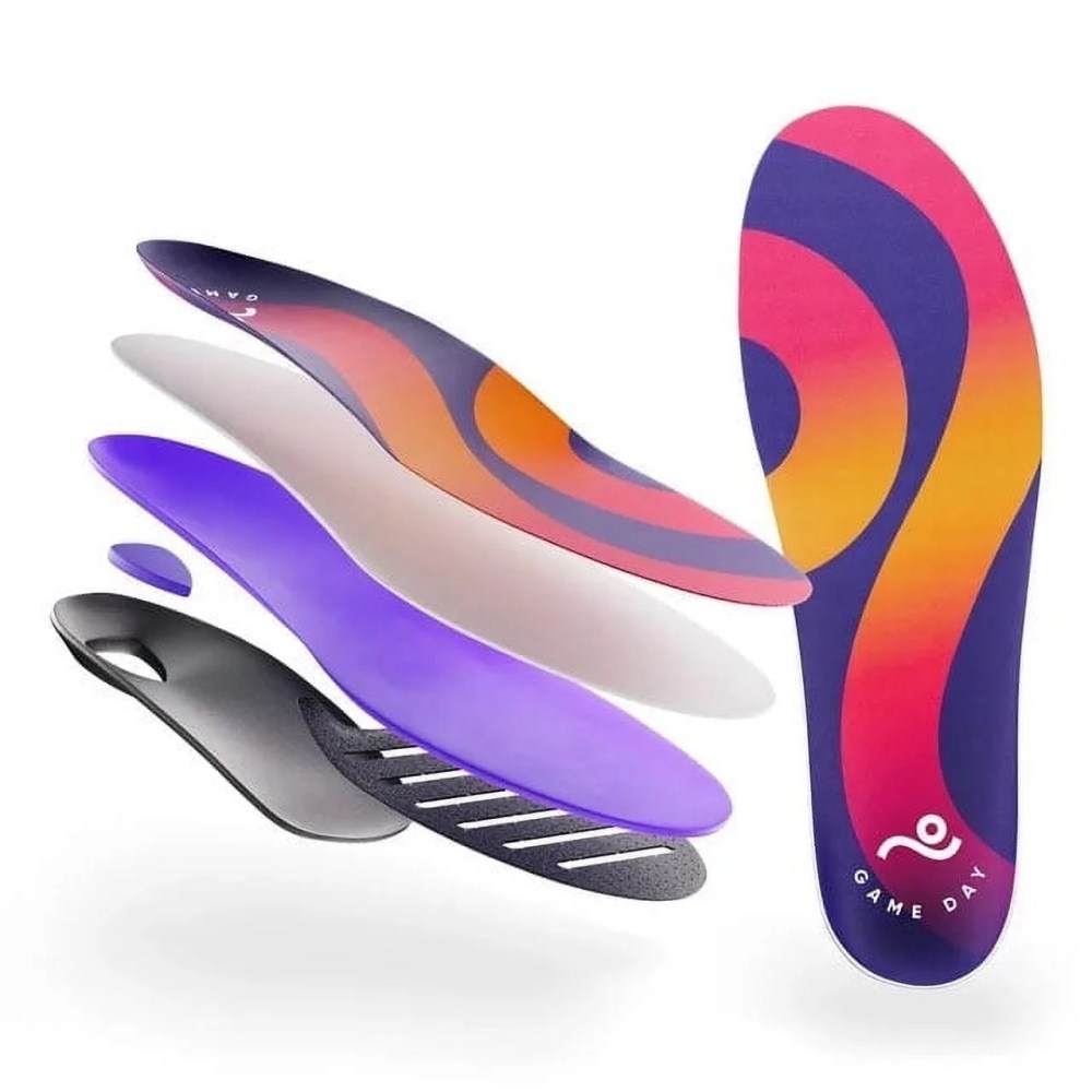 Move Game Day - Performance and Comfort Insoles For Sports, Plantar Fasciitis, and Arch Support