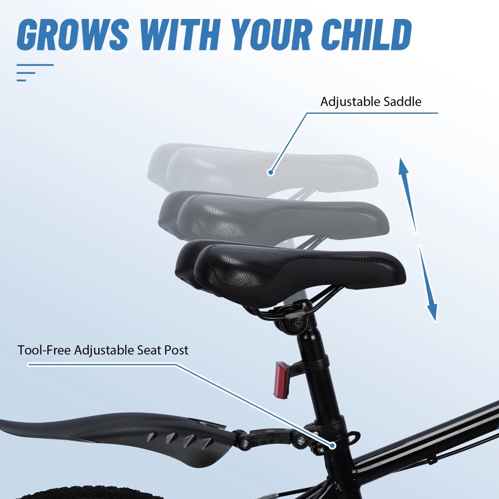 Bstjewey 20 Inch BMX Kids Bike, Adjustable Seat, Dual Brakes, Ages 7-12 - Image 2