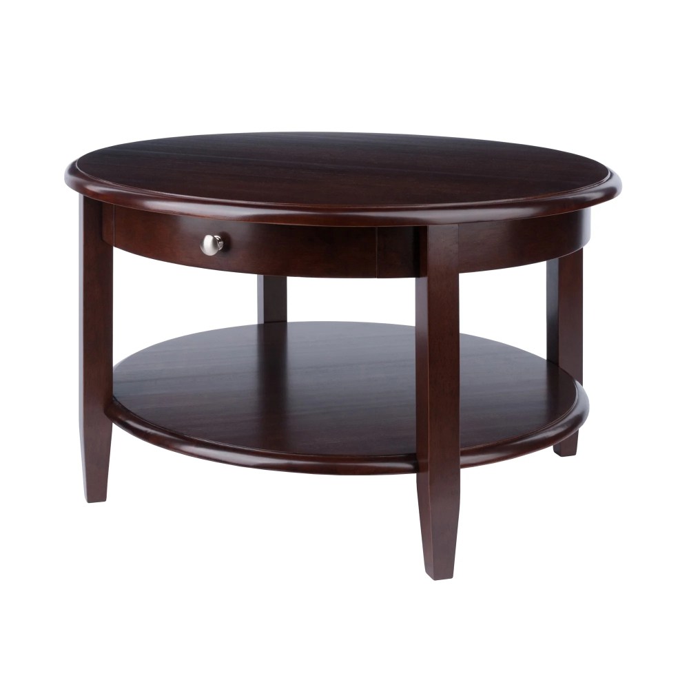 Winsome Concord Round Coffee Table,Walnut Finish