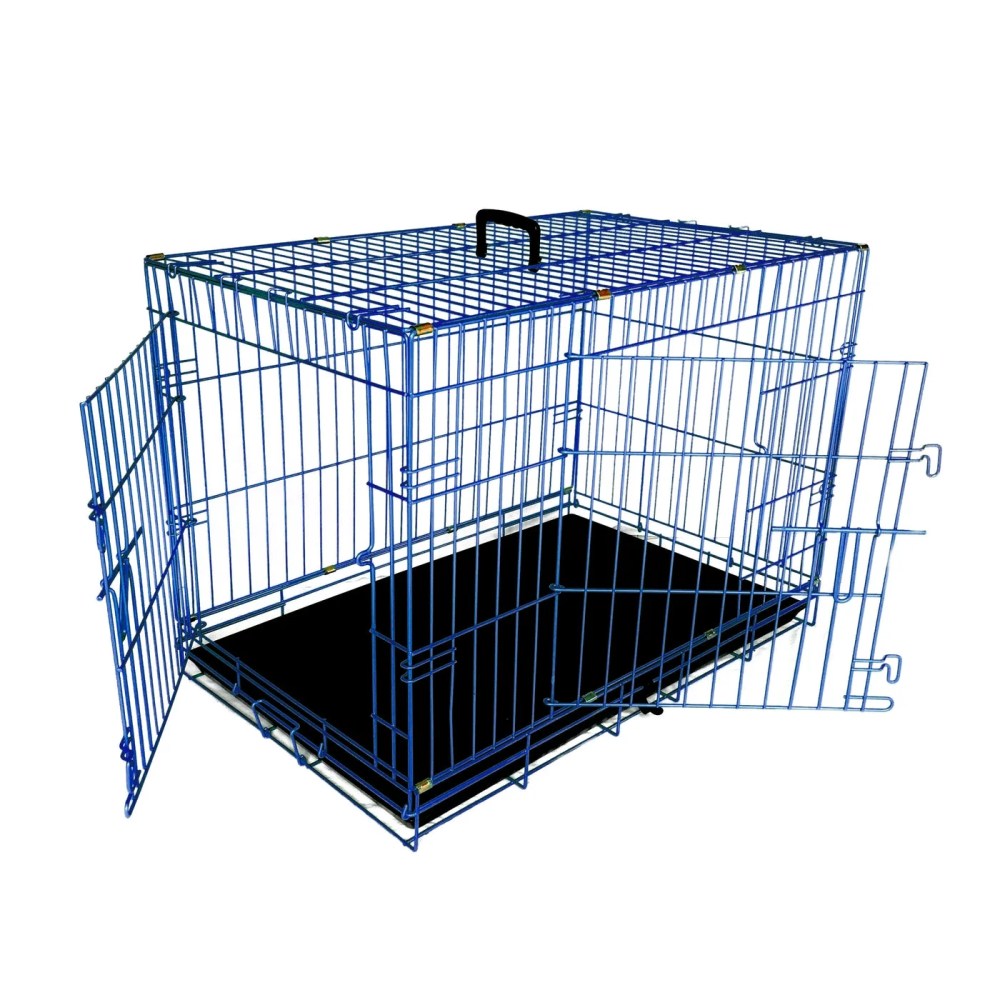 Pet Expressions Blue 24 Inch Colored Metal Wire Dog Crate - Available in Various Sizes and Colors - Image 4