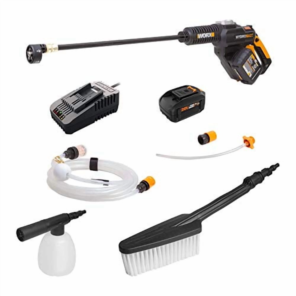 WORX 20V Brushless Hydroshot WG630.2 Cordless High Flow Pressure Washer,Car Washer,Home Cleaner Portable Garden Watering,PowerShare,5-in-1 Adjustable Nozzle