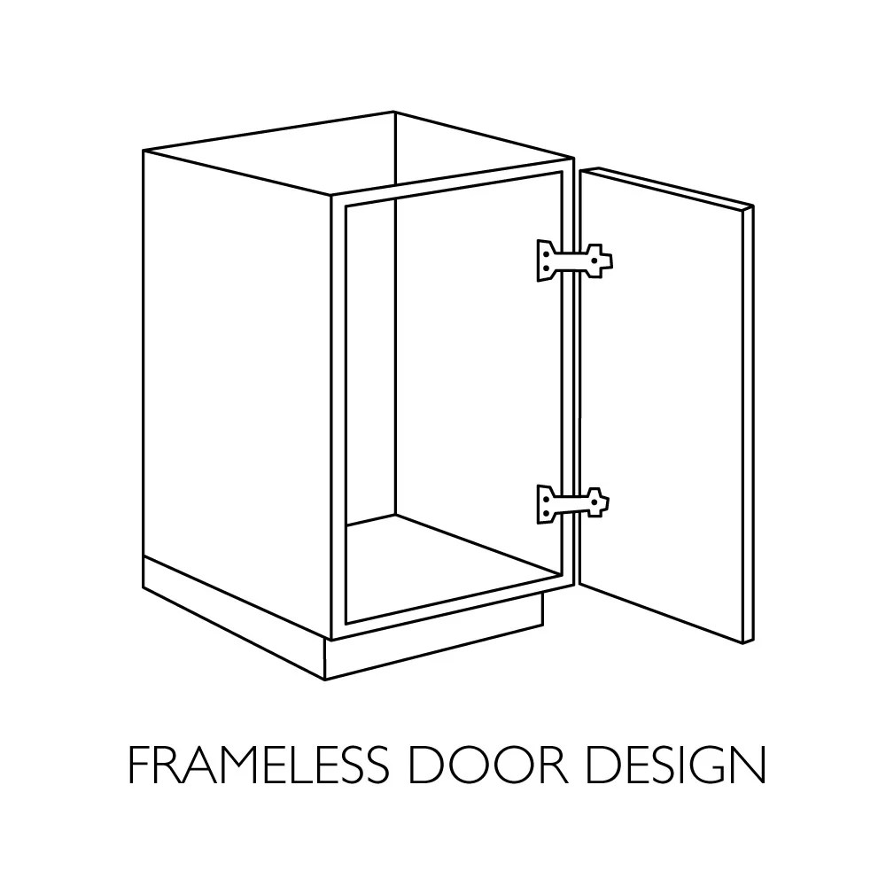 Design House Solid Wood 24" Wyndham 1-Door Ready to Assemble Bath Vanity Cabinet, White - Image 10