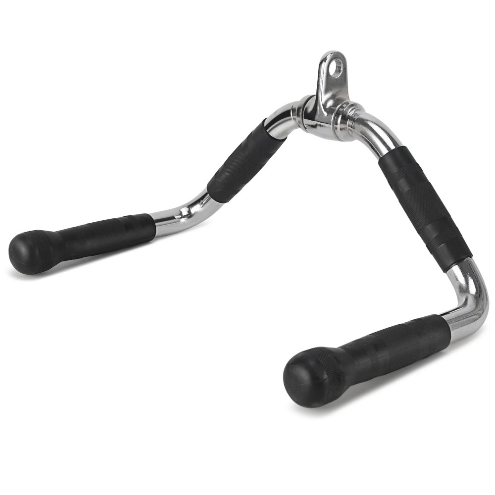 XPRT Fitness LAT Curl Pulldown Cable Machine Attachment Underhand Grip Bar,  Solid Steel