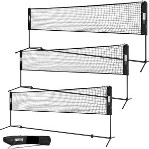 VIVOHOME Portable Badminton Net Set for Kid's Volleyball Soccer Tennis Pickleball