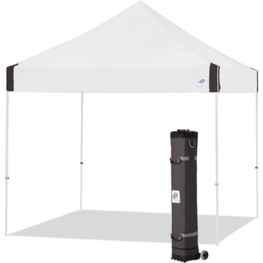 E-Z Up Vantage Instant Shelter Outdoor Canopy , 10" x 10", White, Assembled Width 120"