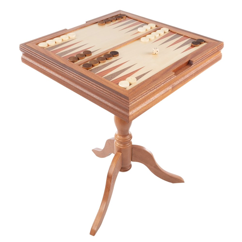 3-in-1 Reversible Game Table with Chess and Backgammon Set - Image 7
