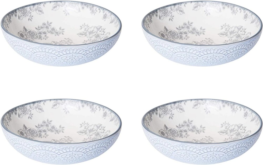 Pfaltzgraff Gabriela Gray 16-Piece Stoneware Dinnerware Set, Service for 4 - ,Gabriela Grey - Image 7
