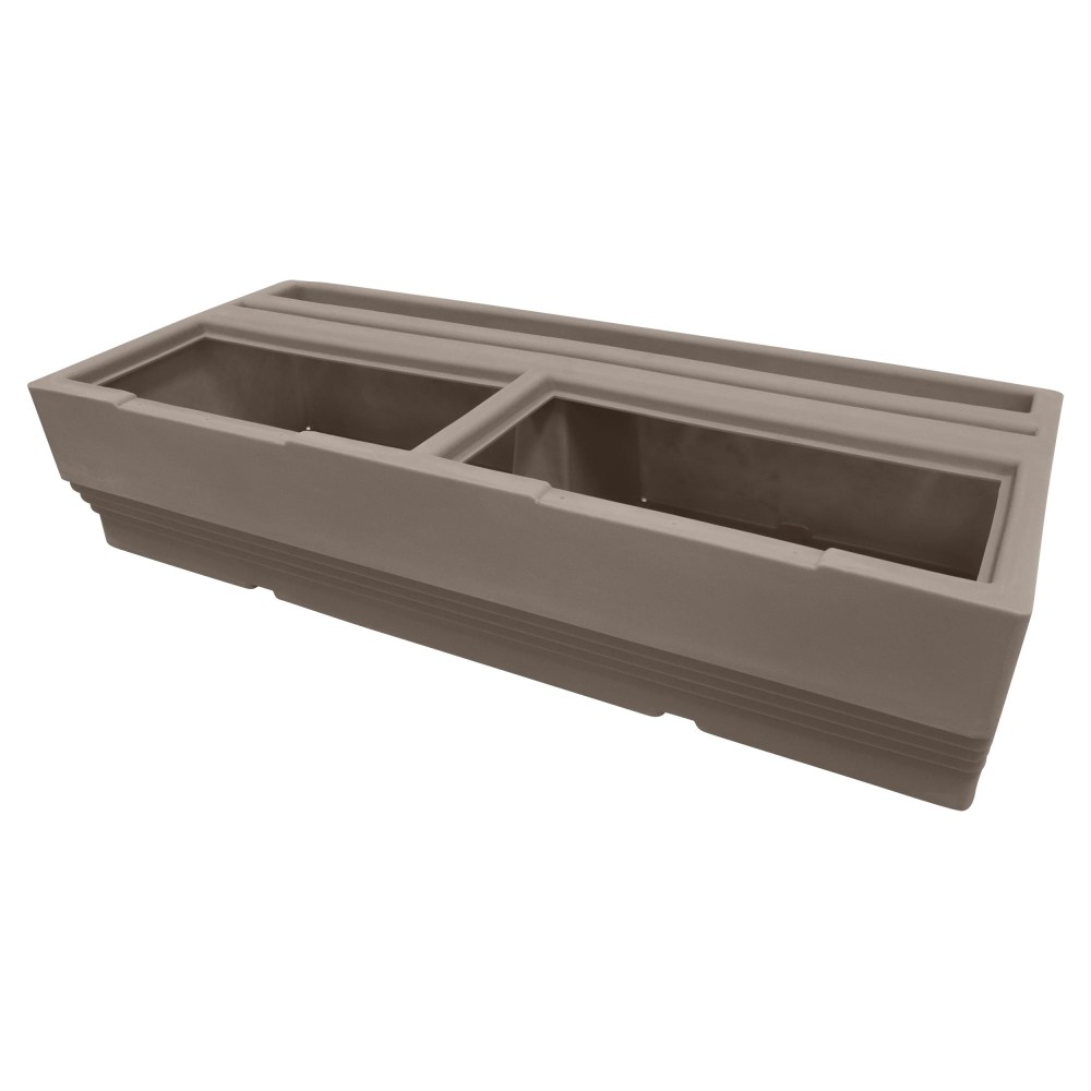 Wise BM1145-1B-1725 Premier Series Pontoon 50-Inch Bench Base Only, Mocha Java