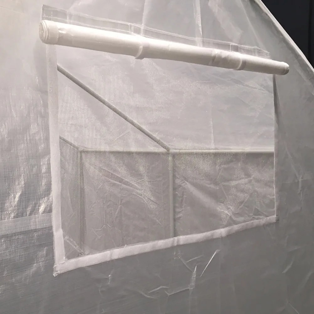 King Canopy Greenhouse 10" x 10" , 1 3/8 in. Steel Frame, 6-Leg, Opaque White Solarig Ripstop Fabric - Image 3