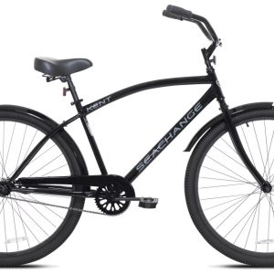 29" Kent Bicycle Men's Seachange Beach Cruiser Bicycle, Black