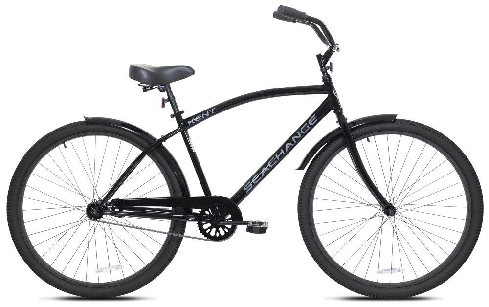 29" Kent Bicycle Men's Seachange Beach Cruiser Bicycle, Black