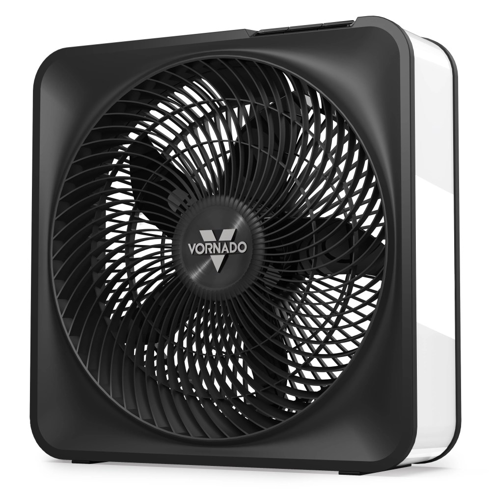 Vornado Model 80 High Velocity Box Fan,5-Speed,Whole Room Air Circulation,Removable Grille,Quiet Operation,Ice White