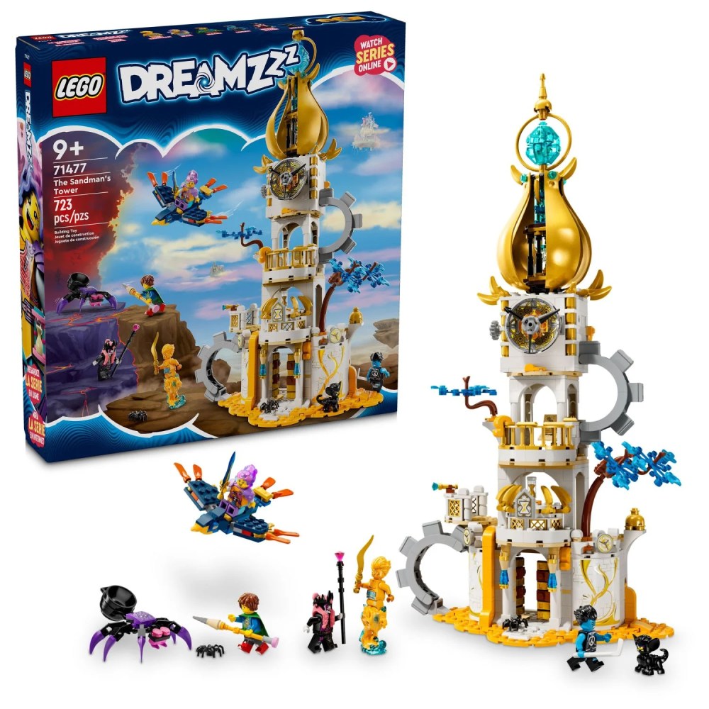 LEGO DREAMZzz The Sandman's Tower, Kids' Castle Toy Playset with Toy Spider and Bird, Fantasy Gift for Girls and Boys Aged 9 and Up, 71477