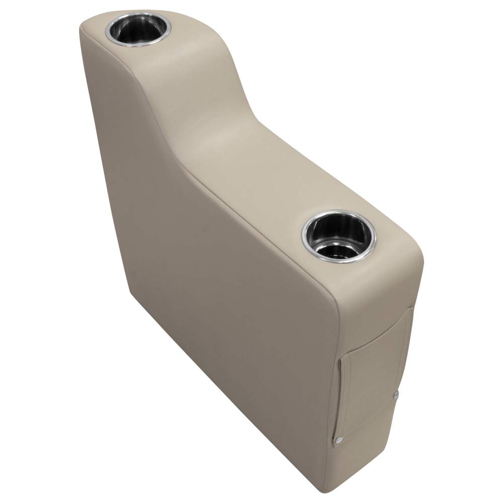 Wise 3009-1725 Premier Series Pontoon Left Radius Arm Rest,  Mocha Java