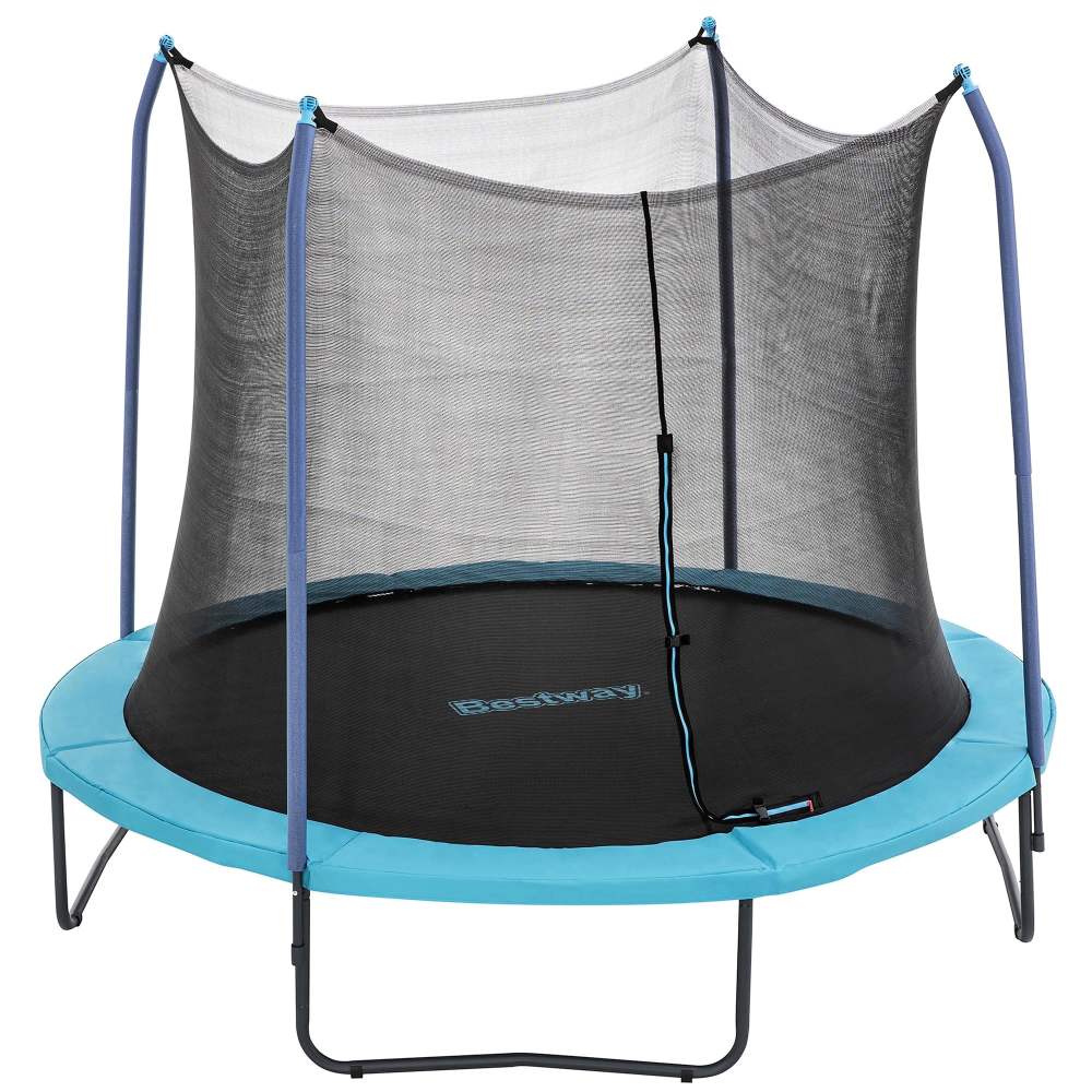 Bestway Xtreme Air 10 ft Trampoline for Kids & Adults, No-Gap Enclosure, Foam-Padded Poles