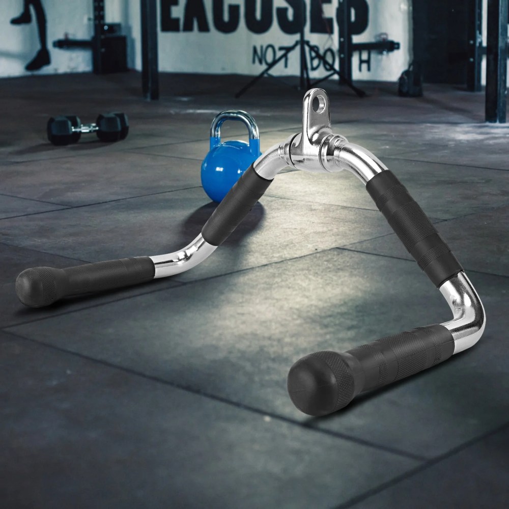 XPRT Fitness LAT Curl Pulldown Cable Machine Attachment Underhand Grip Bar, Solid Steel - Image 7