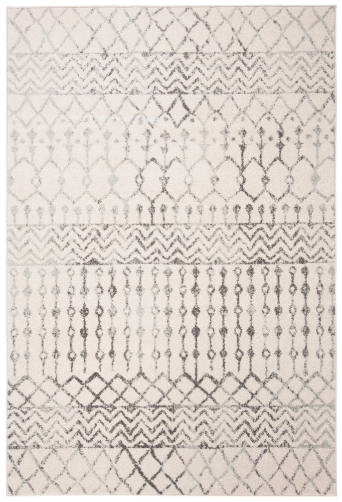 SAFAVIEH Tulum Glen Oriental Area Rug, Ivory/Grey, 5'3" x 7'6"