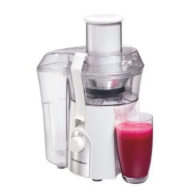 Hamilton Beach Big Mouth 800 W 14 fl oz Electric Juicer,Glossy White - Image 2