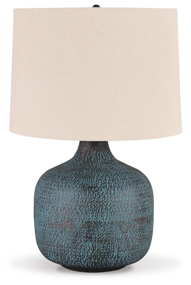 Signature Design by Ashley Casual Malthace Table Lamp Patina