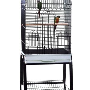 A and E Cage Co. 22"x18" Play Top Cage - Black