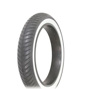 Bike Tire 20 x 4.1/4 Black/White Side Wall IA-2065.