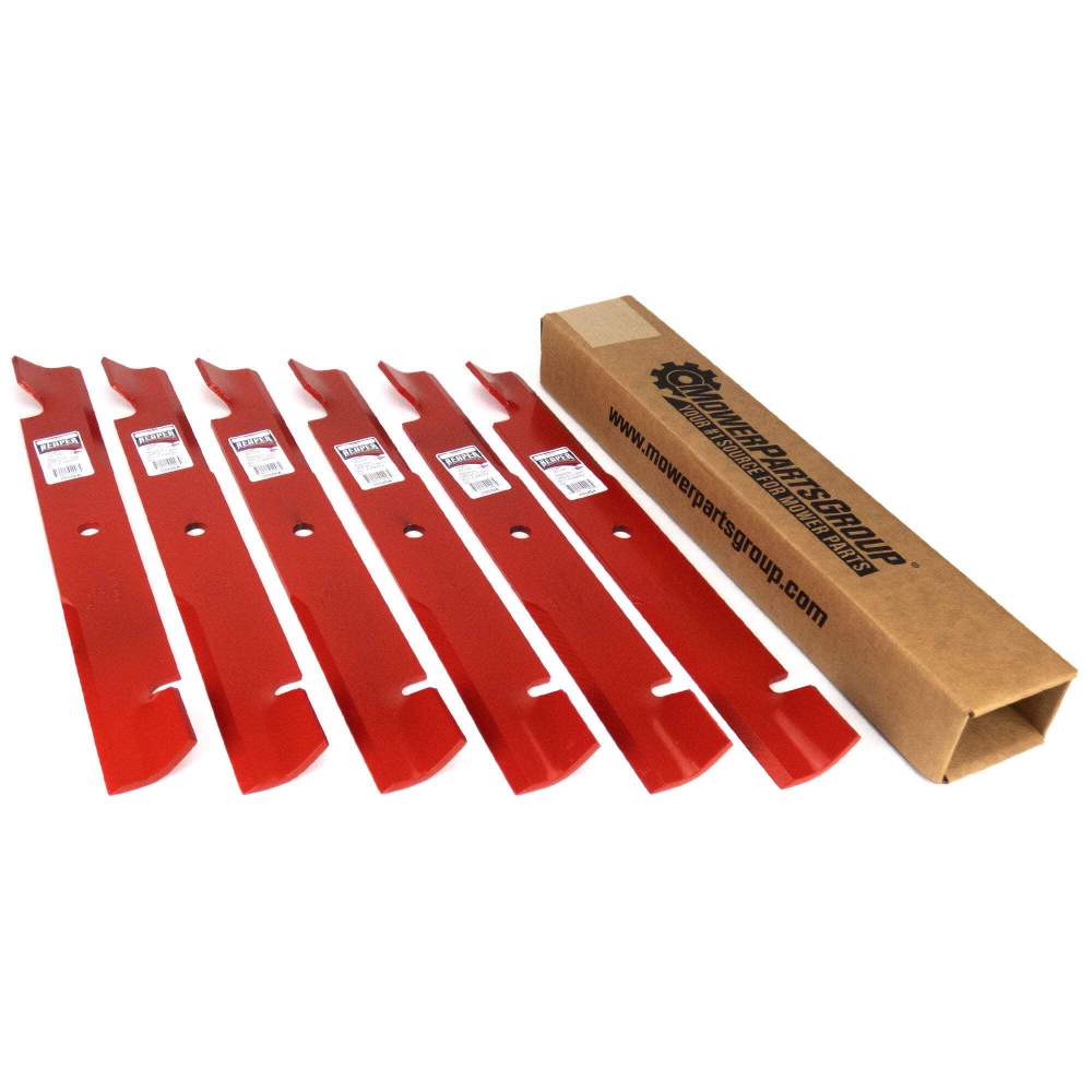 (6) Reaper 60" Hustler Bad Boy Gravely Toro 20.5" Mower Blades Made In USA
